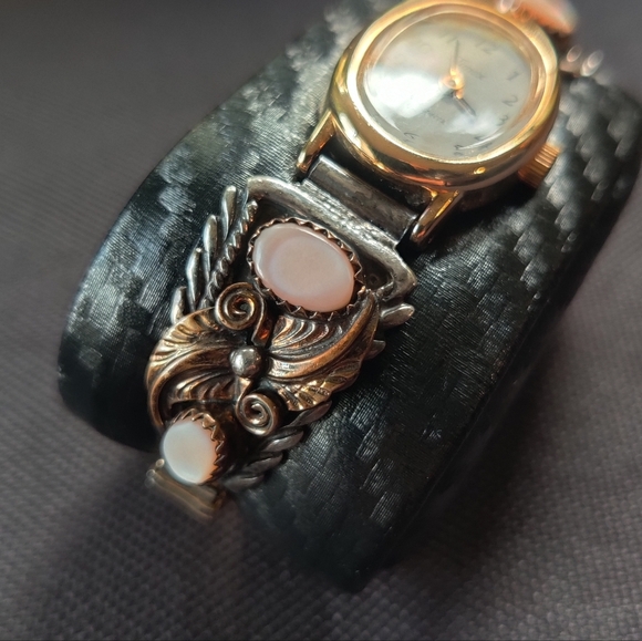 Vintage Sterling watch tips & watch
